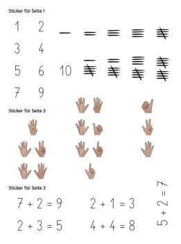 Mäi Stickerheft MATHEMATIK 0-10